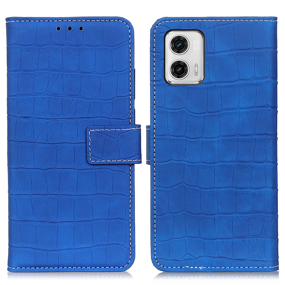 For Motorola Moto G73 5G Flip Leather Phone Case Wallet Stand Crocodile Texture Anti-scratch Cell Phone Cover For Motorola Moto G73 5G Flip Leather Phone Case Wallet Stand Crocodile Texture Anti-scratch Cell Phone Cover